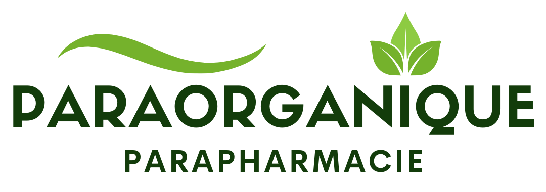 logo de notre site contient de texte paraorganique et éléments verts