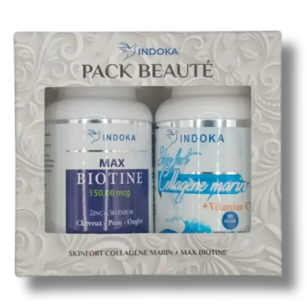 Indoka Pack Beauté – Collagène Marin + Max Biotine